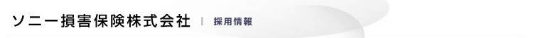ソニー損害保険株式会社 | 採用情報