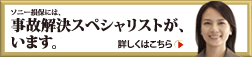 ソニー損保には、事故解決スペシャリストが、います。　詳しくはこちら